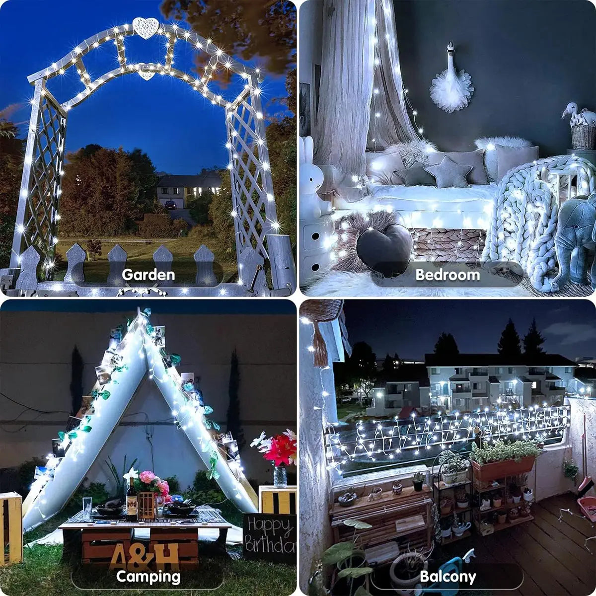 LED Waterproof Christmas Fairy Lights – 5/10/20M Outdoor String Lights for Garden, Tree, Home, Halloween, and Holiday Decoration