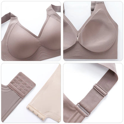FallSweet Push-Up Bra – Seamless Wireless Bralette for Women, Thin Cup Plus Size Brassiere (M-6XL)