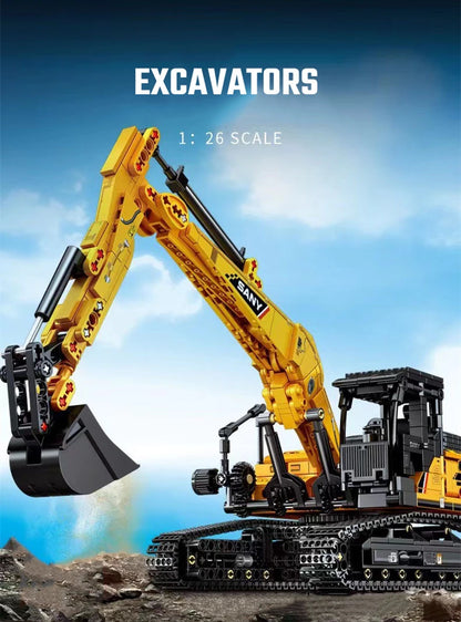 SEMBO BLOCK 1022pcs Excavator Model Building Blocks – MOC City Construction Engineering Vehicle Educational Toy Gift for Boys