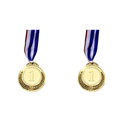 3-Piece Gold, Silver and Bronze Winner Medals - Sports Day Competition Awards for Adults, Kids, Outdoor Games, and Souvenirs