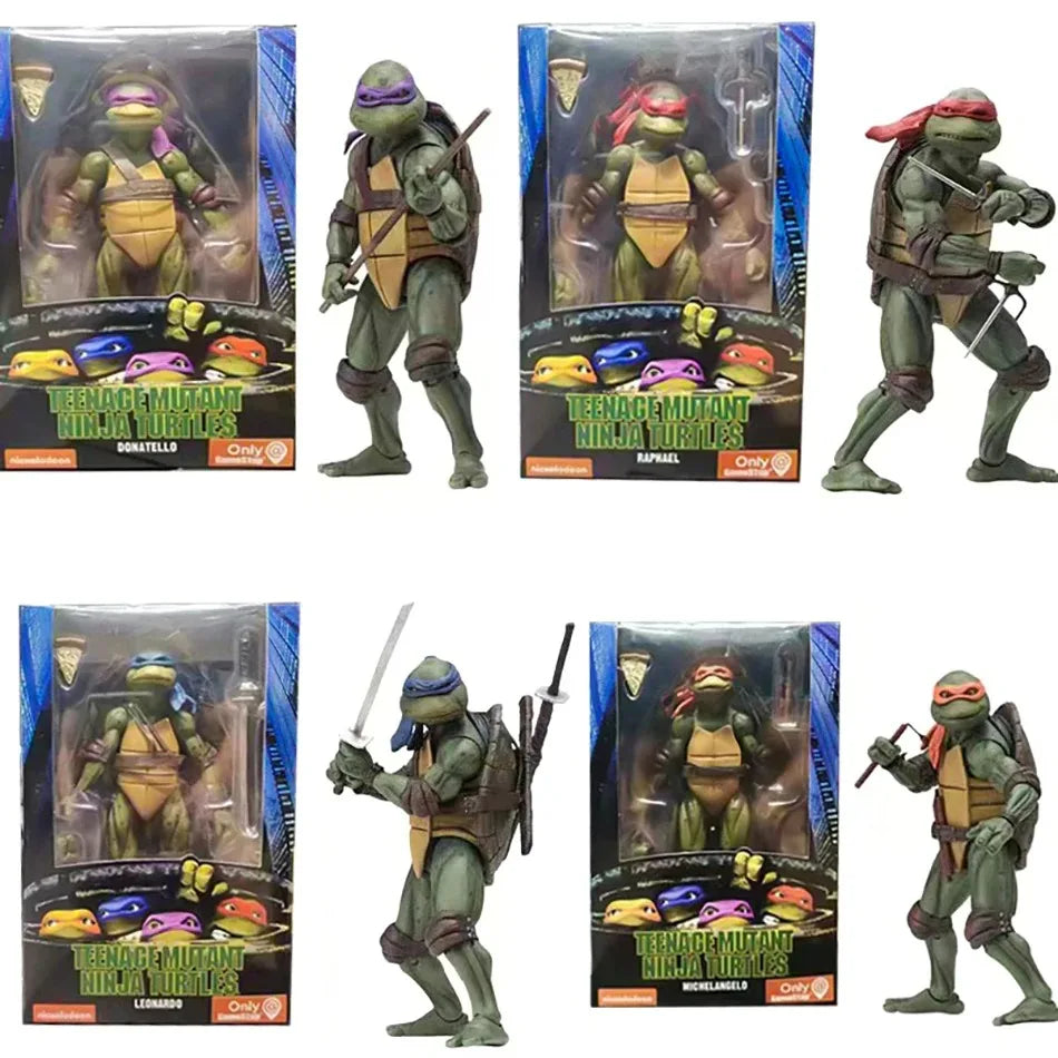 Ninja Turtle NECA 1990 Film Version Anime Figure – Limited Edition PVC Action Model Statue, Birthday Gift Ornament