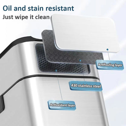 20L Stainless Steel Smart Sensor Trash Can — Automatic Kitchen Food & Waste Bin (15L/20L)