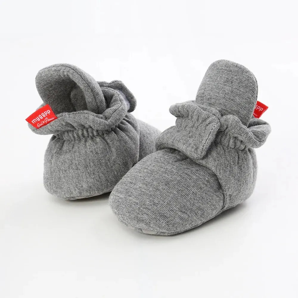 Meckior Baby Socks Shoes – Star Toddler First Walkers Booties, Soft Cotton Anti-Slip Shoes for Boys and Girls