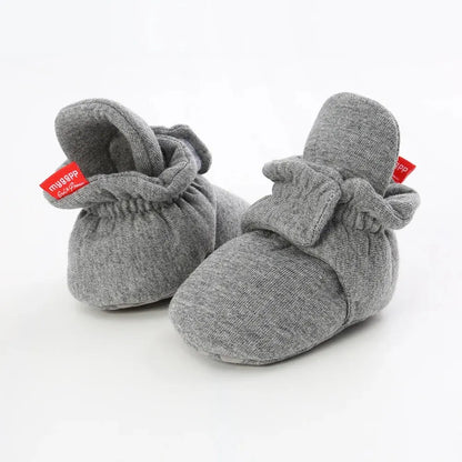 Meckior Baby Socks Shoes – Star Toddler First Walkers Booties, Soft Cotton Anti-Slip Shoes for Boys and Girls