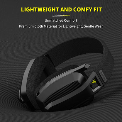 BINNUNE BW06 2.4GHz Wireless Gaming Headset — Bluetooth Headphone with Mic for PS5, PS4, PC, Mac, Playstation