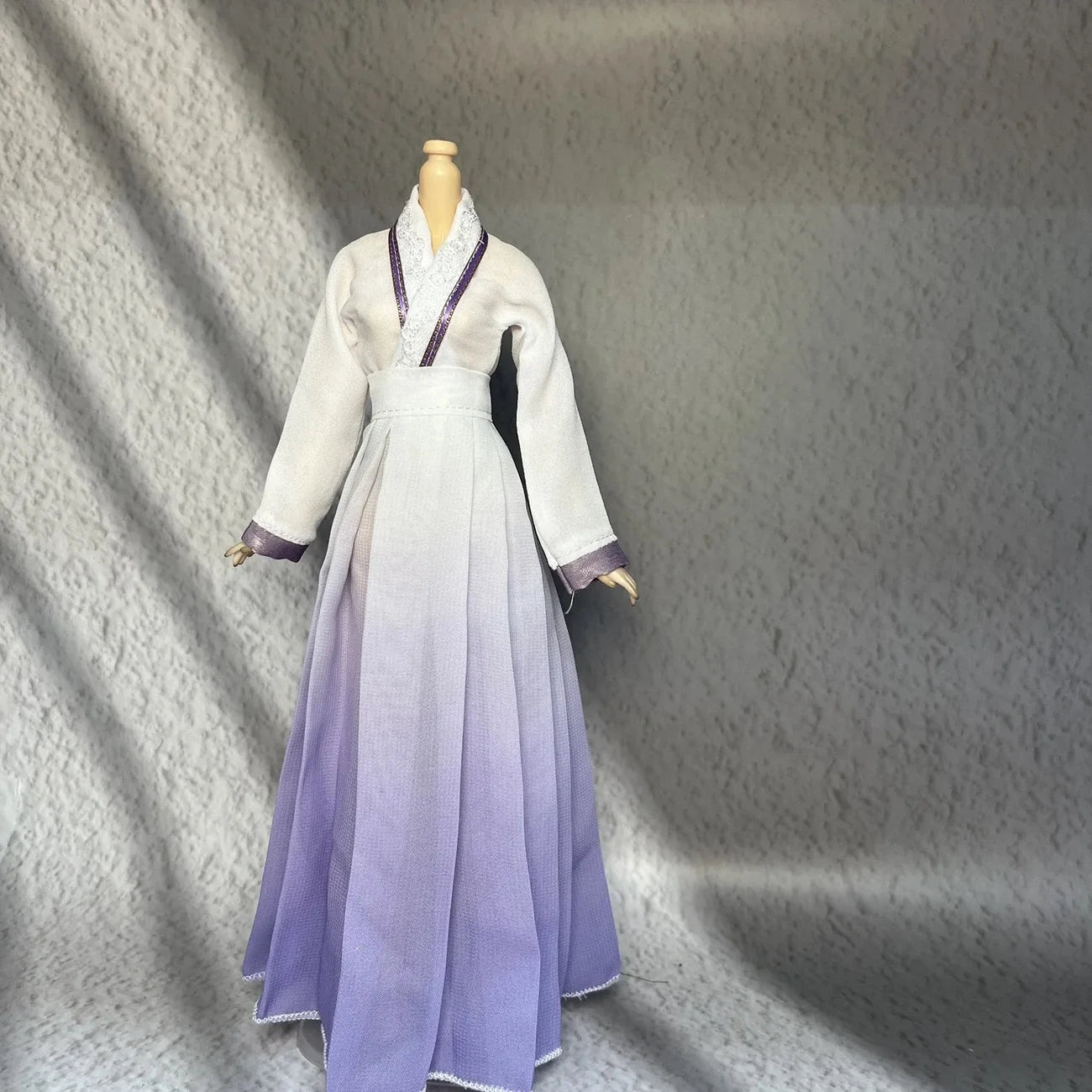 30cm 1/6 Scale Female Soldier Doll Outfit – Ancient Style Hanfu Cloak Suit for 12-Inch Action Figures, Toy Gift