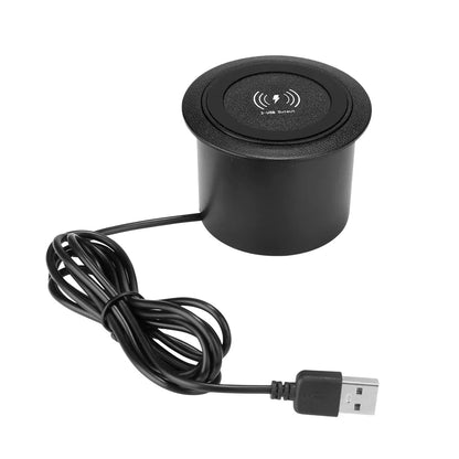 30W Wireless Desktop Charger – Fast Wireless Charging for iPhone, Samsung, Huawei, Xiaomi | Dual USB Phone Charging Station