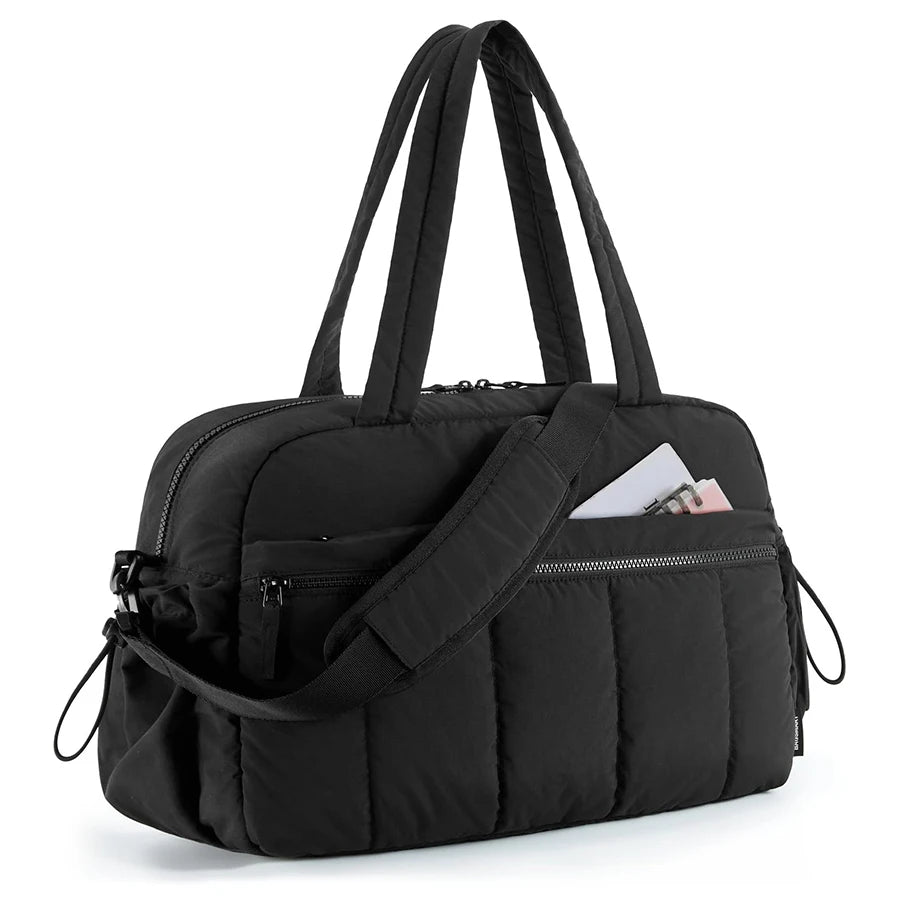 Women's Travel Duffel Bag - Waterproof Luggage with Dry Wet Separation, Gym & Weekender Bag, Cabin Bag