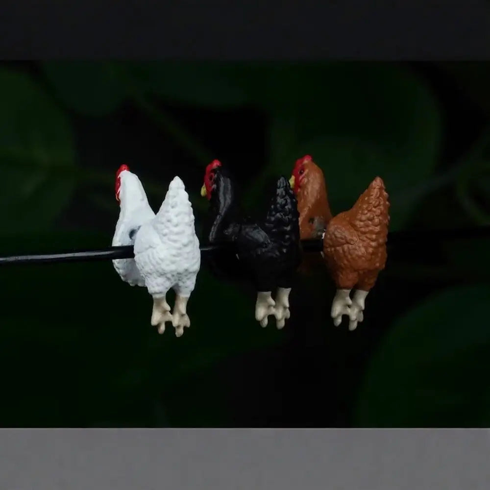 Handmade Chicken Earrings - Hand-Painted Farm Animal Jewelry & Funny Gift