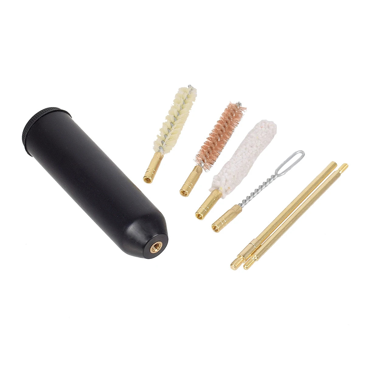 16PCS Tactical Gun Cleaning Kit – Universal Brass Rod for Handgun & Pistol Barrel Cleaning (.22/9mm/.40/.357 Caliber)