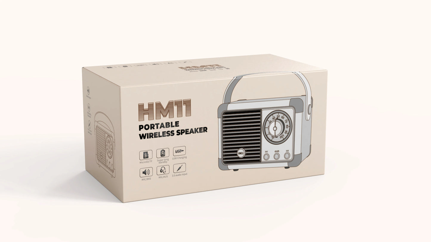Wireless Portable Bluetooth Speaker — Mini Subwoofer Music Box with Hands-Free Function