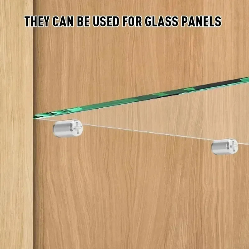 100/10PCS Self-Tapping Shelf Support Pegs – Wardrobe Partition Brackets with Non-Slip Sleeve for Fixed Shelf Installation Support