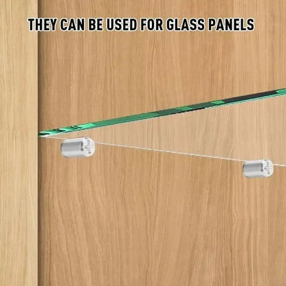 100/10PCS Self-Tapping Shelf Support Pegs – Wardrobe Partition Brackets with Non-Slip Sleeve for Fixed Shelf Installation Support