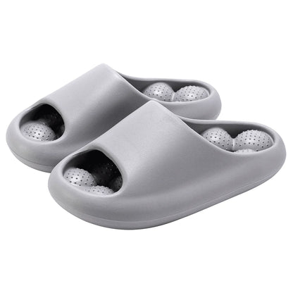 TZLDN Ergonomic EVA Bathroom Slippers - Unisex Waterproof Massage Slides with Breathable Comfort