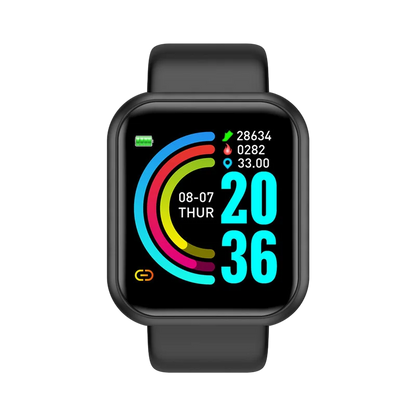 Smartwatch Fashion Sports Bracelet for Women & Men, Multi-Function USB Charging, Compatible with Xiaomi & Huawei