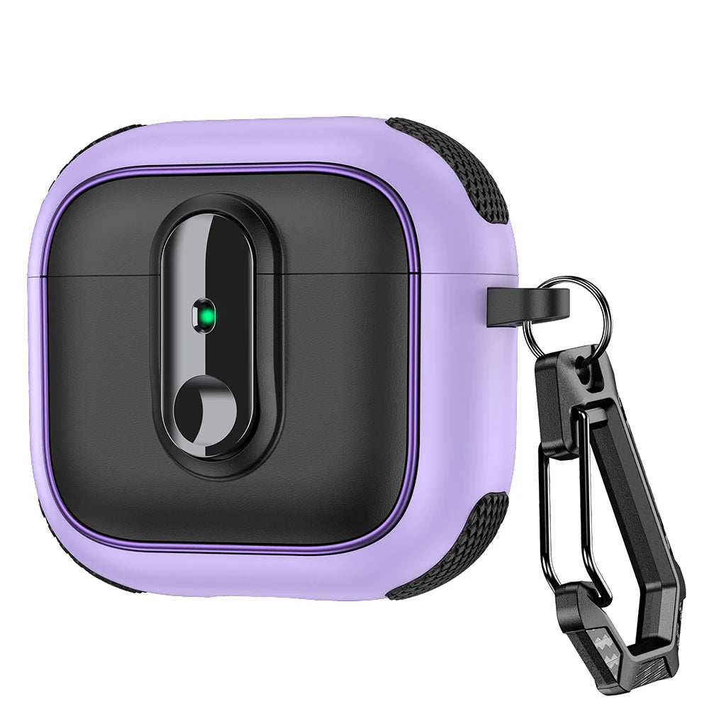 Armor Lock Earphone Case for AirPods – Shockproof TPU & PC Cover for AirPods 1, 2, 3, 4 & Pro 2, 2nd & 4th Gen