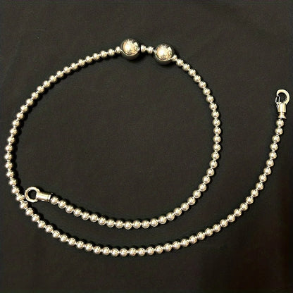 EDC Stainless Steel Ball Bracelet and Necklace - Titanium Steel Personal Safety Accessory for Everyday Carry