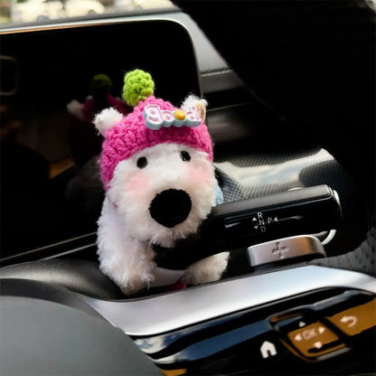 Cute Car Gear Shift Doll - Fun Dashboard, Rearview Mirror & Auto Decor Ornament