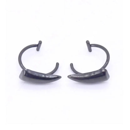 Stainless Steel Gothic Sharp Teeth Lip Clip | Punk Non-Piercing Halloween Jewelry for Women & Men