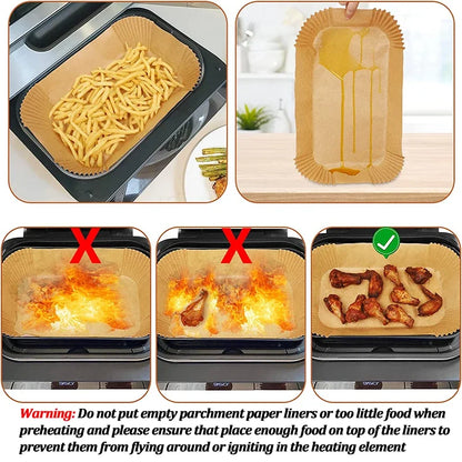 Disposable Air Fryer & Baking Paper — Non-Stick, Oilproof Mat for Microwave, Barbecue & Kitchen Accessories