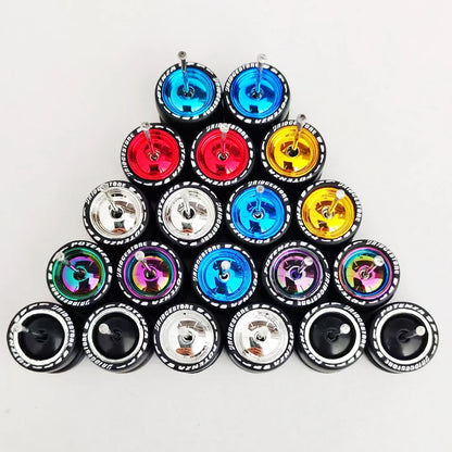 1:64 Alloy Car Wheels & Rubber Tires Set - Replacement Axles for Hot Wheels, Matchbox & Model Cars