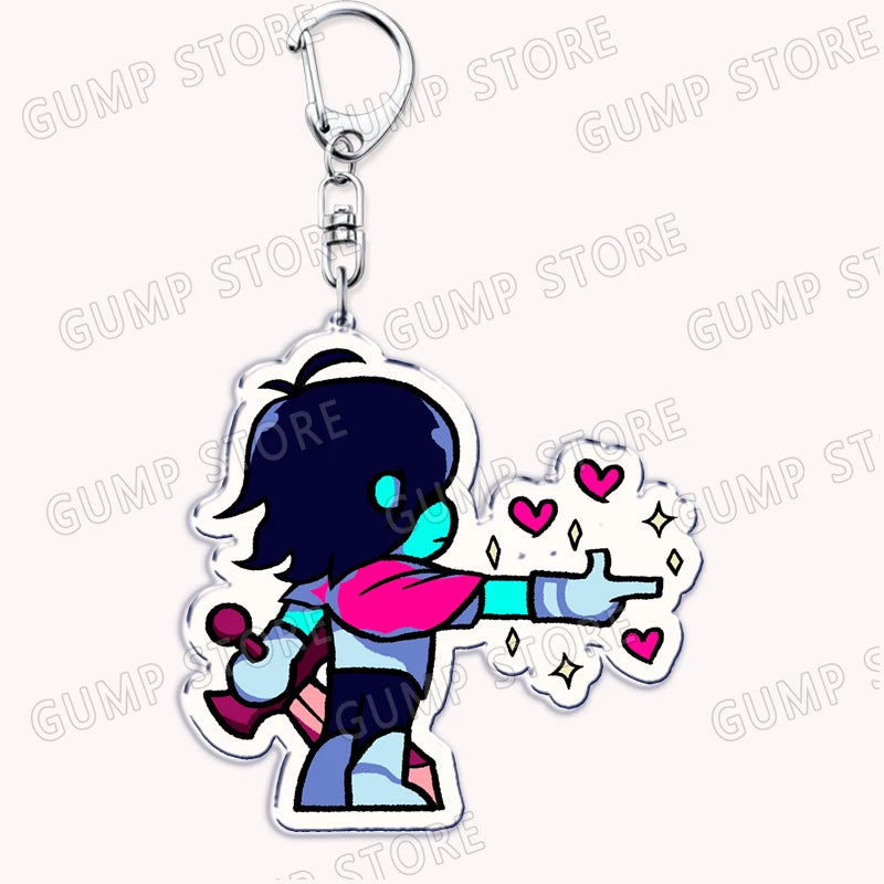 Deltarune & Undertale Keychains – Ralsei, Kris, Susie & Spamton Fan Gaming Accessories
