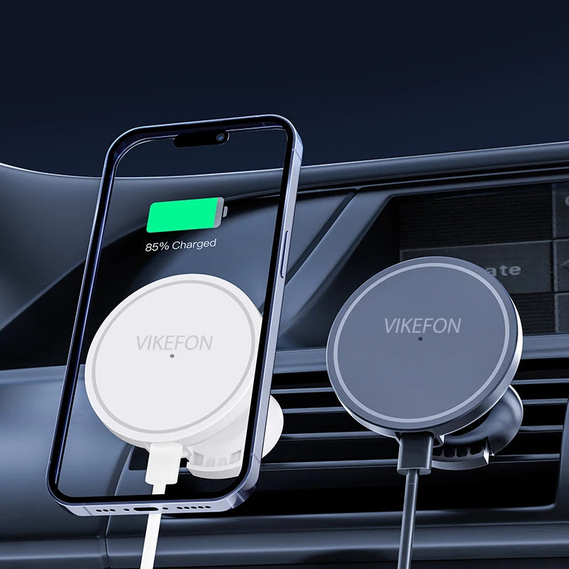 30W Magnetic Wireless Car Charger Stand – Fast Air Vent Mount for iPhone 15/14/13/12 Pro Max/Mini