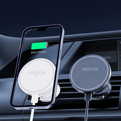 30W Magnetic Wireless Car Charger Stand – Fast Air Vent Mount for iPhone 15/14/13/12 Pro Max/Mini
