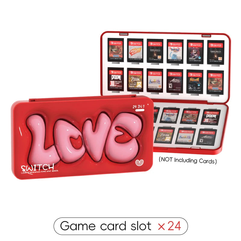DATA FROG 24-in-1 Game Card Case – Hard Shell Storage Box for Nintendo Switch/Lite/OLED Accessories
