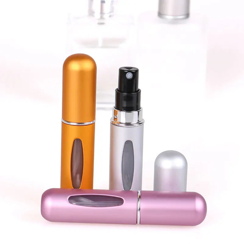 Refillable Mini Perfume Bottle: Portable 5ml & 8ml Cosmetic Atomizer Spray Container for Travel - Convenient Spray Bottle