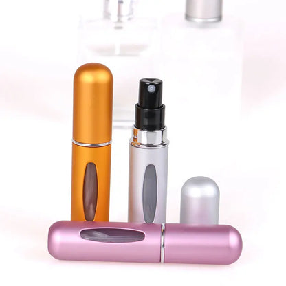 Refillable Mini Perfume Bottle: Portable 5ml & 8ml Cosmetic Atomizer Spray Container for Travel - Convenient Spray Bottle