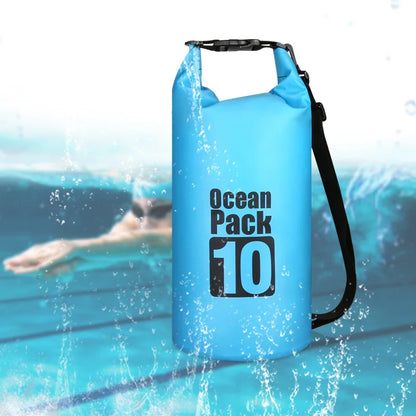 500D Waterproof Swimming Bag Dry Sack: Floating Dry Gear Bags for Boating, Fishing, Rafting - Available in 2/5/10/15/20/30L Sizes