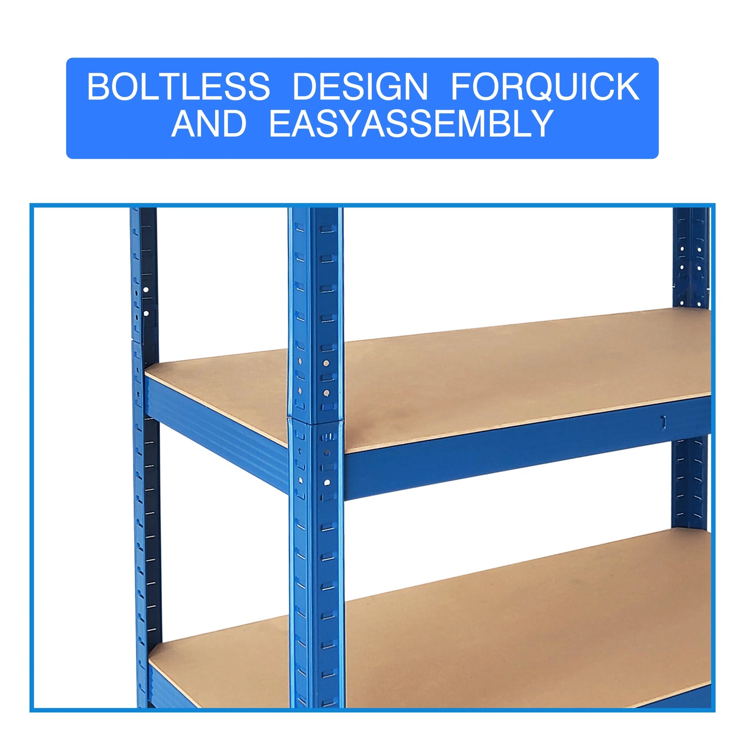 60"x28"x12" Heavy Duty 5-Tier Metal Storage Shelf Unit – Boltless Design, Easy to Assemble