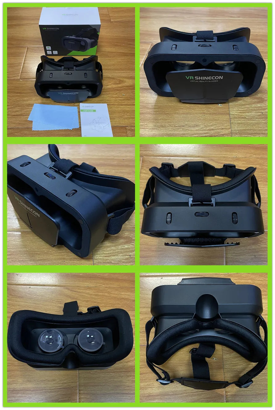 Shinecon 3D VR Glasses – Virtual Reality Headset with Controller for Smartphone Gaming