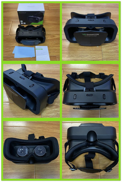 Shinecon 3D VR Glasses – Virtual Reality Headset with Controller for Smartphone Gaming