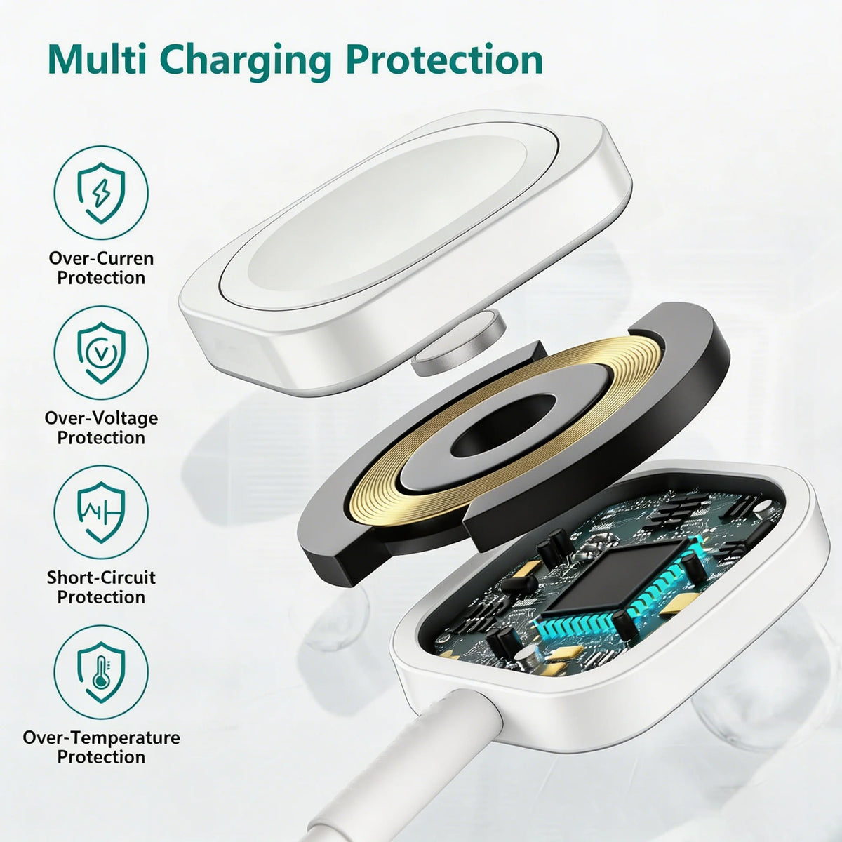 TIMESS USB-C Magnetic Apple Watch Charger - Fast Charging Cable for Apple Watch Series 1–11, SE and Ultra Models