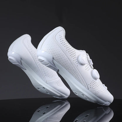 Men’s Speed Cycling Shoes — Road, SPD Cleat & Flat Pedal Bike Shoes, White