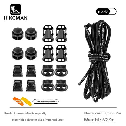 HIKEMAN Adjustable Backpack Expansion Strap - Elastic Buckle Fastener for Outdoor Hiking, Camping & Gear Attachment