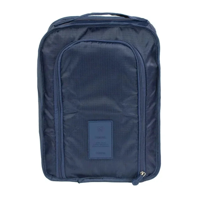 Breathable Sneaker Travel Bag - Waterproof Foldable Shoe Organizer with Separate Pocket for Home and Travel Storage