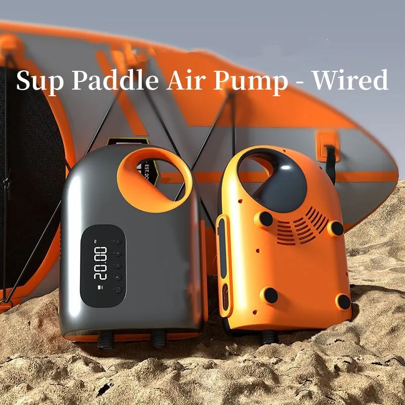 LEIBOO 20PSI DC Electric Air Pump – High-Speed Compressor for Inflatable SUP, Paddle Board, Airbed, Boat & Kayak