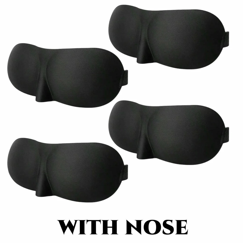 3D Contoured Sleep Mask — 100% Light-Blocking, Ultra-Soft Breathable Eye Cover for Travel, Yoga & Rest