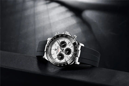 40mm PAGANI DESIGN V2 Men’s Quartz Watch – Sapphire Retro Chronograph Stainless Steel Waterproof