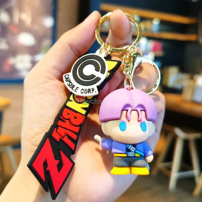 Kawaii Dragon Ball Z Keychain – Super Saiyan Goku, Bulma, Broly, Piccolo & Majin Buu Car Pendant Toy Gift