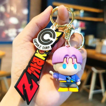 Kawaii Dragon Ball Z Keychain – Super Saiyan Goku, Bulma, Broly, Piccolo & Majin Buu Car Pendant Toy Gift