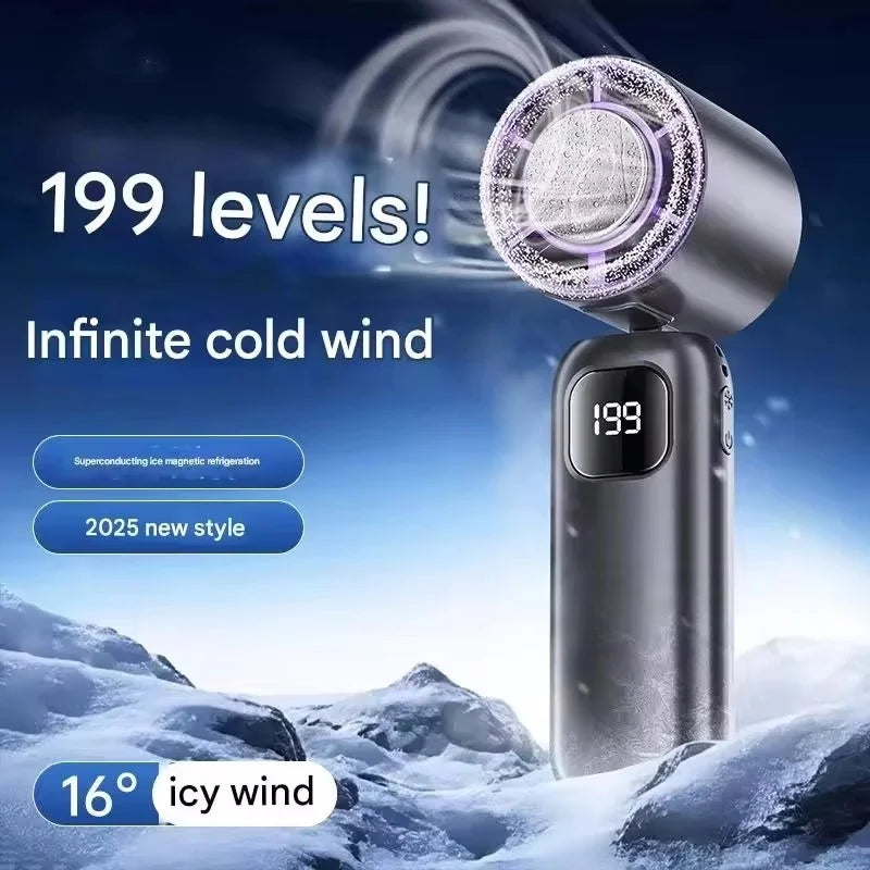 8000mAh Bladeless Neck Fan – Portable USB Rechargeable Hanging Fan with LED Digital Display, Silent Mini Personal Air Cooler for Travel & Outdoor Use