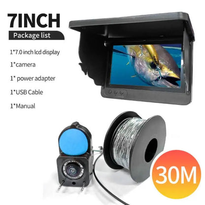 Portable Fish Depth Finder – Handheld 1080P 4.3 Inch LCD Fishing Camera with 120° Underwater View & Night Vision
