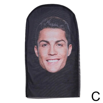 3D Balaclava Mask Hat - Seamless Kanye Face Mask for Pranks, Celebrity Hip Hop Hood Headgear