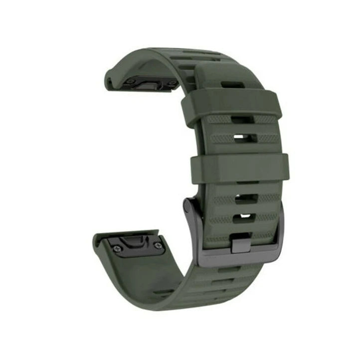 Silicone Quick-Release Watch Bands for Garmin Fenix 3/5/6/7 – 20/22/26mm EasyFit Wrist Strap