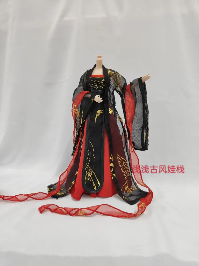 1/6 Scale Hanfu Fairy Princess Costume – Ancient Outfit for 12-Inch Female Action Figure Body
