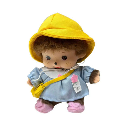 15/20cm Kawaii Mengqi Monkey Plush Doll – School Bag Pendant, Keychain Decor & Cute Birthday Gift